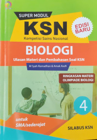 Image of SUPER MODUL KSN SMA RINGKASAN OLIMPIADE BIOLOGI 4