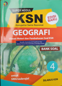 Image of SUPER MODUL KSN SMA BANK SOAL GEOGRAFI