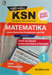 SUPER MODUL KSN SMA MATEMATIKA TEORI BILANGAN KOMBINATORIKA DAN PELUANG 1