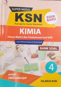 Image of SUPER MODUL KSN SMA KIMIA BANK SOAL 4