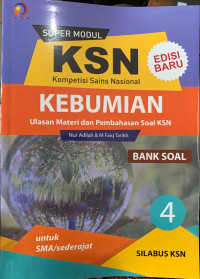 Image of SUPER MODUL KSN SMA BANK SOAL KEBUMIAN 4