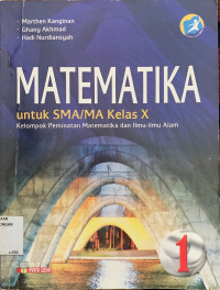 Image of MATEMATIKA untuk SMA/MA kls X